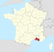 Location of the Bouches-du-Rhône department in France