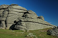 Granite at Haytor on Dartmoor DARTMOOR HAYTOR 02.JPG