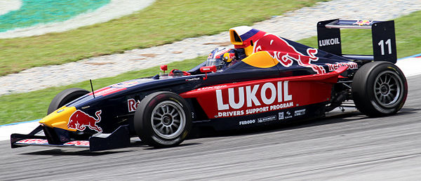 Daniil Kvyat during Race 1 of the 2010 Formula BMW Pacific season at Sepang International Circuit.