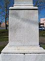 Names on the confederate memorial