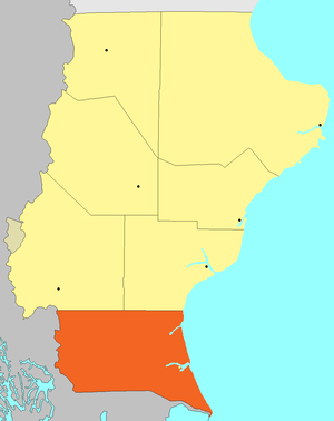 Департамент Гуэр-Айке на карте