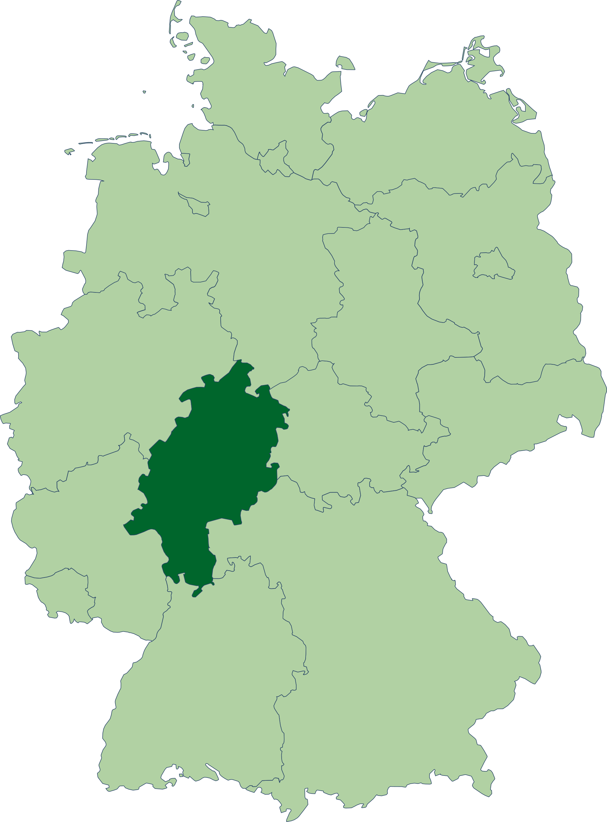 hessen karte deutschland Datei Deutschland Lage Von Hessen Svg Wikipedia hessen karte deutschland