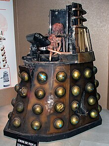 The Dalek's open casing, as shown at the Doctor Who Experience. This episode was the first time a Dalek's open casing was seen. Doctor Who Experience (3998733122).jpg