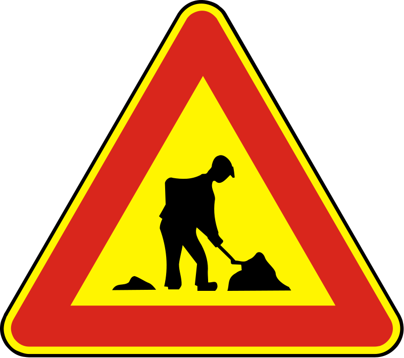 Табличка внимание ведутся земляные работы. Знак ведутся земляные работы. Предупреждающие знаки земляные работы. Предупреждающие знаки во дворе.