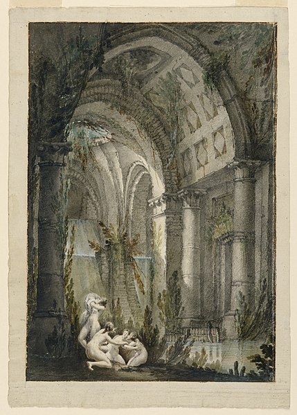 File:Drawing, Stage Design, Nymphs Bathing in Grotto, 1780 (CH 18357113).jpg