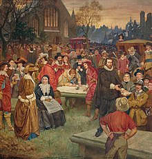 The Signing of the National Covenant in Greyfriars Churchyard, 1638, a painting by William Hole from 1903 EDI CITY CAC 1978 113.jpg