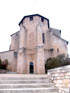 Le chevet de l'église