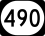 Kentucky Route 490 marker