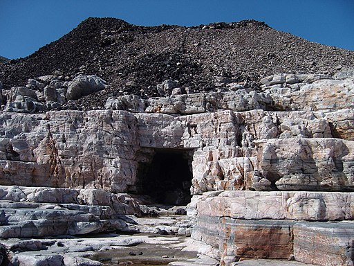 Entrance of a mine in Sifnos