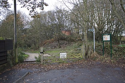 The entrance to Buck Wood on Thackley Road