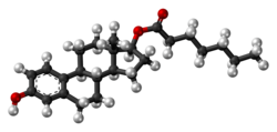 Estradiol enanthat molekulasi ball.png