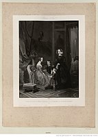 Visite de S. M. la reine Victoria à S. A. R. Madame la duchesse d'Orléans, 1843, incisione di Skelton & Hopwood