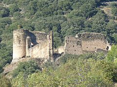 Le château vu depuis le village.