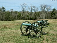 De artillerie op het slagveld