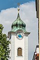 English: Bell tower, eastern view Deutsch: Kirchturm, Ost-Ansicht