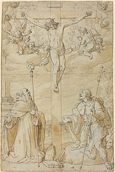 Crucifixion avec Saint Roch et saint Augustin