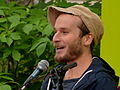 German writer Finn-Ole Heinrich (* 1982) at the Erlanger Poetenfest 2013.