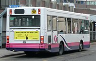 First Berkshire & The Thames Valley Plaxton Pointer 2 bodied Dennis Dart MPD with standard (non-daytime running) rear lights