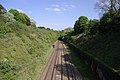 2011-04-25 16:11 Looking east along the Bristol to Exeter Line at Flax Bourton.