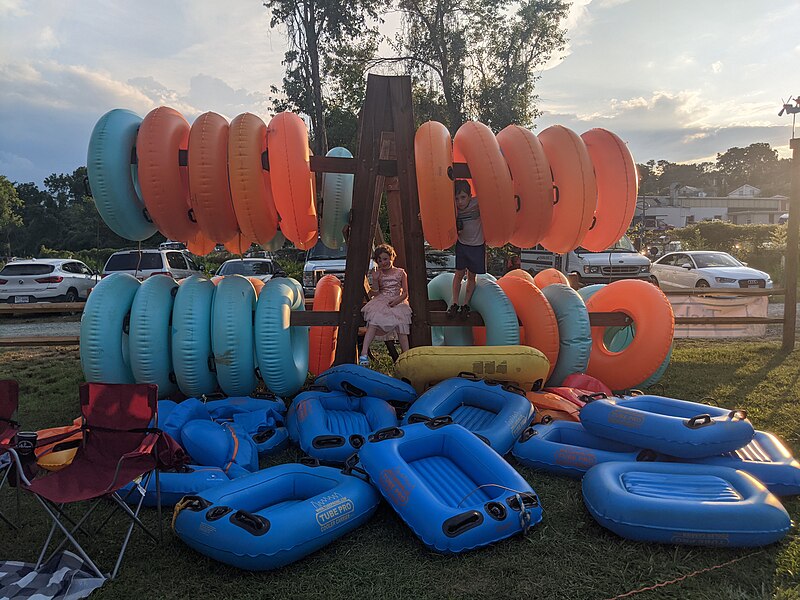 File:Flotation devices Rivanna River Company Charlottesville VA June 2022.jpg