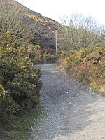 Footpath leading to Mount Hawke from Tywarnhayle Mine