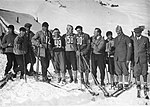 Thumbnail for File:Franciszek Bujak Kazimierz Schiele Bronisław Czech Henryk Bednarski Jan Skupień Tatry 1932.jpeg