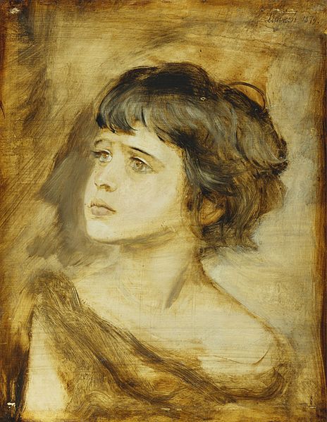 File:Franz von Lenbach - The Head of a Girl (1879).jpg