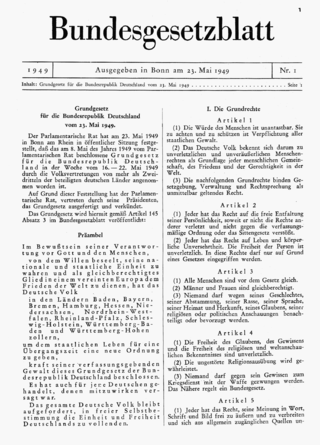 <i>Bundesgesetzblatt</i> (Germany) Government gazette of the Federal Republic of Germany