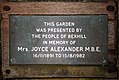 wikimedia_commons=File:Garden Memorial Plaque, Egerton Park, Bexhill.jpg