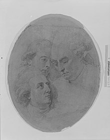 George Montagu, 4. Herzog von Manchester, William, 2. Viscount Courtenay, de jure 8. Earl of Devon, und George William Coventry, 6. Earl of Coventry MET 159891.jpg