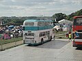 The rear of Damory Coaches 5069 (GEL 685V), a Bristol VRT/ECW parked up in the Isle of Wight Festival 2010 bus station, off Fairlee Road, Newport, Isle of Wight.
