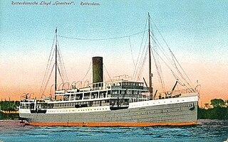 SS <i>Goentoer</i> Dutch mail steamship that was a UK troopship in the First World War