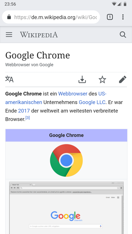 File:Google Chrome screenshot on Android.png - Wikimedia Commons