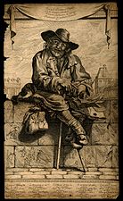 Guillaume de Limoges, the ribald street singer called the "Lame Lothario" on the Pont Neuf (17th century)