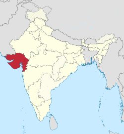 Gujarat di India (disengketakan) .svg