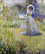 「庭園の女性」(c.1895)