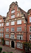 Historically reconstructed building Peterstraße 34 in Hamburg