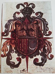 Coat of arms of Manuel Ventura Vergara Heraldica Vergara Azkarate.jpg