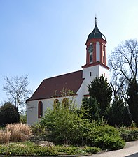 Kyrkan Sankt Oswald i Heudorf.