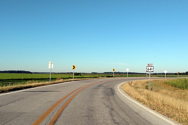 Highway 64B east of Augusta