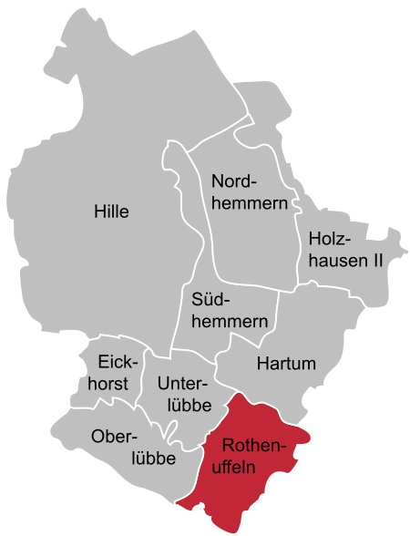 Hille Ortsteile Rothenuffeln