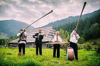 Hutsul musicians with trembits.jpg