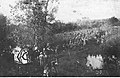 Ignacy Paweł Fudakowski - Rosyjski 12 Korpus Armijny przekracza granicę z Austro-Węgrami na rzece Zbrucz w Tarnorudzie w Galicji (94-1-2).jpg
