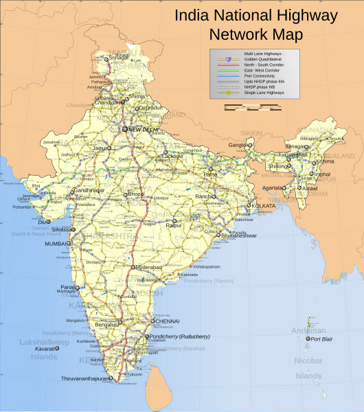 File:India roadway map.svg