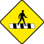 Ireland road sign - Pedestrian Crossing 3.svg