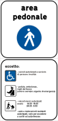 Итальянские дорожные знаки - зона pedonale.svg