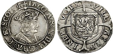 Groat of James V, Edinburgh mint, 1526x1539 James V groat 1526 1704.jpg