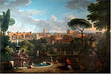 ヤン・フランス・ヴァン・ブローメン,『パラッツォ・バルベリーニからのローマの風景』