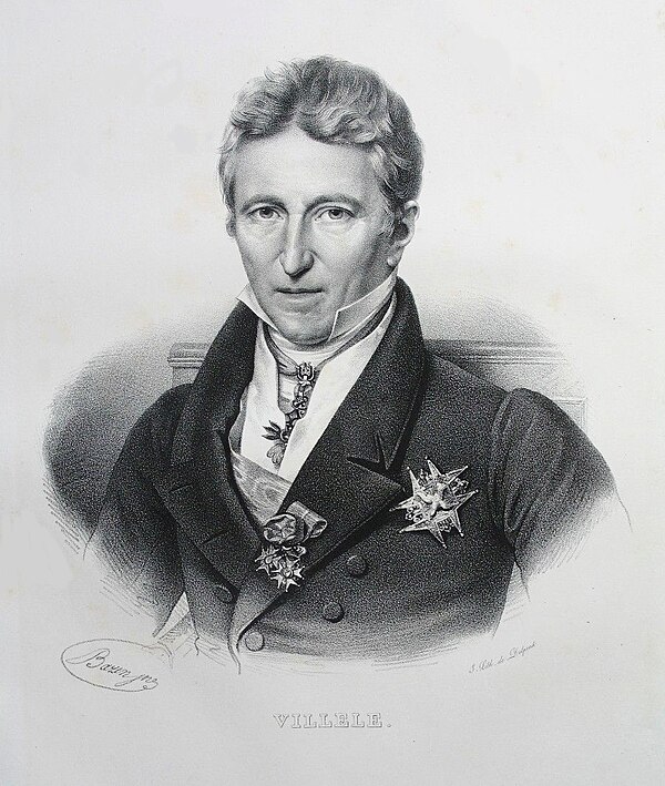 Jean-Baptiste de Villèle, Ultra-royalist Prime Minister of France from 1821 to 1828
