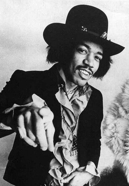 Jimi Hendrix in 1968